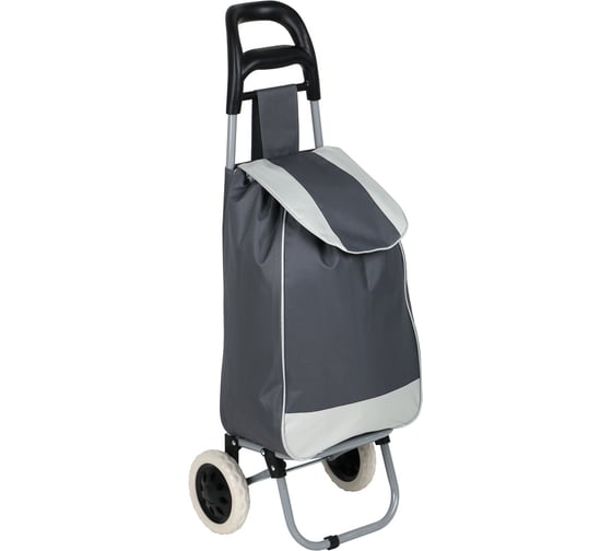 Тележка+сумка VETTA до 30 кг, 36x26x94 см, 28 л, брезент, колеса ЭВА d16 см, 1 цвет 467-248