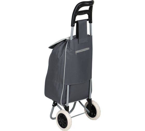 Тележка+сумка VETTA до 30 кг, 36x26x94 см, 28 л, брезент, колеса ЭВА d16 см, 1 цвет 467-248
