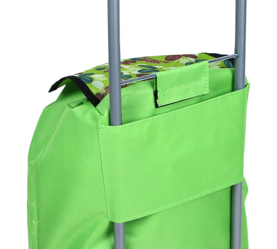 Тележка+сумка VETTA до 30 кг, 30x22x86 см, 21 л, брезент, колеса ЭВА d14,5 см 467-018
