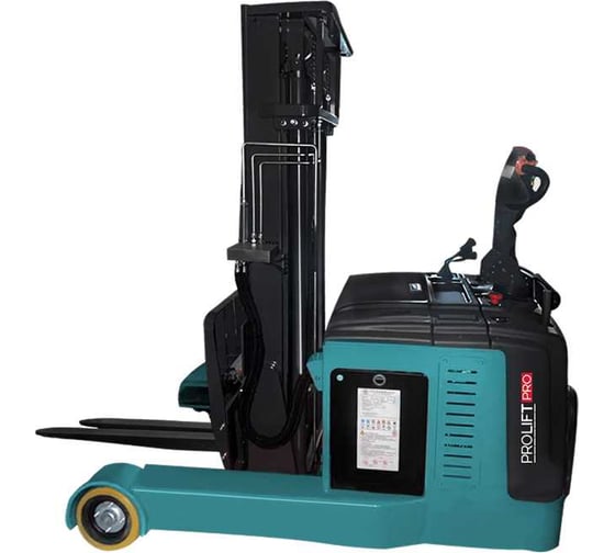 Самоходный штабелер PROLIFT с выдвижной мачтой PRO г/п 1600кг, в/п 5500 мм, колеса литой полиуретан, АКБ 202 Ah li-ion MRV1655 li-ion