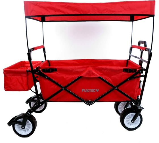 Ручная красная тележка с навесом FUXTEC FX-JW-76CR 1