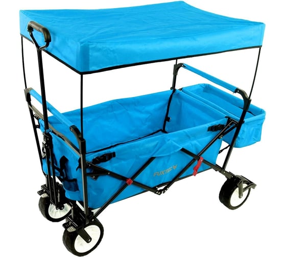 Ручная бирюзовая тележка с навесом FUXTEC FX-JW-76CT 1