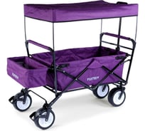 Ручная фиолетовая тележка с навесом FUXTEC FX-JW-76CP