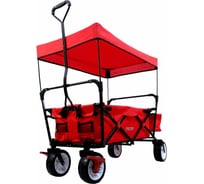 Ручная красная тележка с навесом FUXTEC FX-CT350R