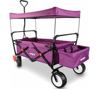 Ручная фиолетовая тележка с навесом FUXTEC FX-CT350P