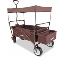 Ручная коричневая тележка с навесом FUXTEC FX-CT350BR