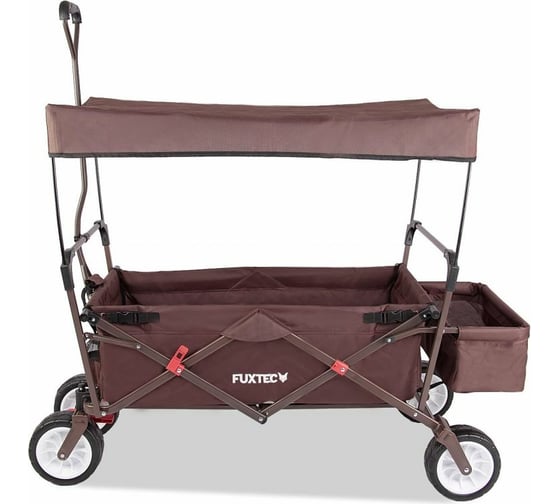 Ручная коричневая тележка с навесом FUXTEC FX-CT350BR