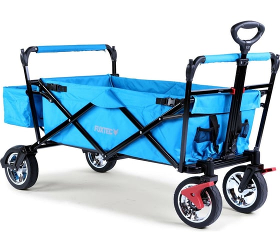 Ручная бирюзовая тележка с навесом FUXTEC FX-CT-500ATB