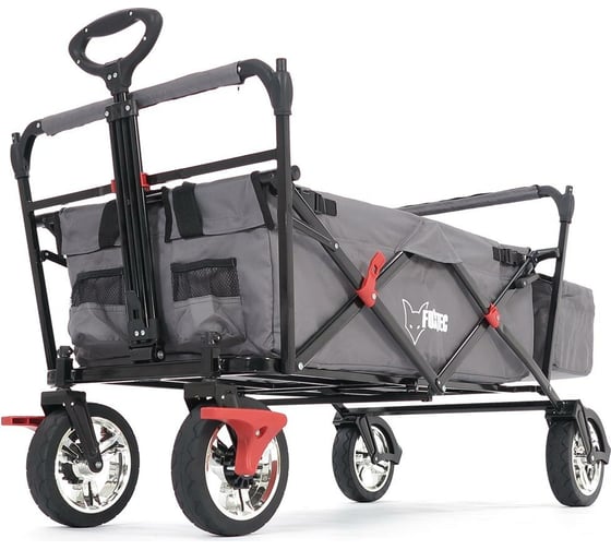 Ручная серая тележка с навесом FUXTEC FX-CT-500AGB
