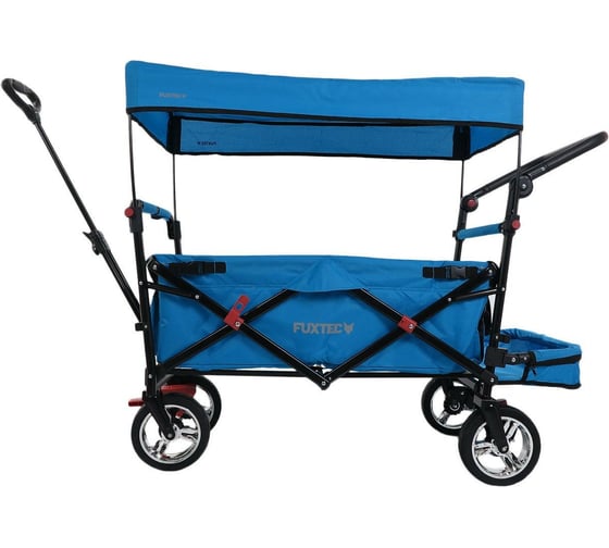 Ручная бирюзовая тележка с навесом FUXTEC FX-CT800T