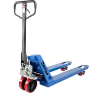 Гидравлическая тележка RHIHO Plus 2500 RDP резиновые колеса, синяя P2.5RT