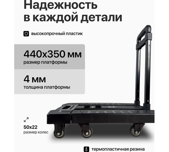 Тележка складная с комплектом креплений RAD D24-6 200 кг 71066899