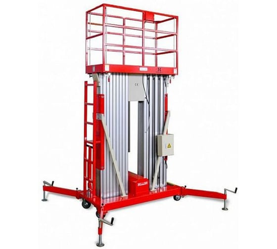 Телескопический двухмачтовый подъемник OXLIFT ZX-2-140 14 м, 200 кг 702140 1