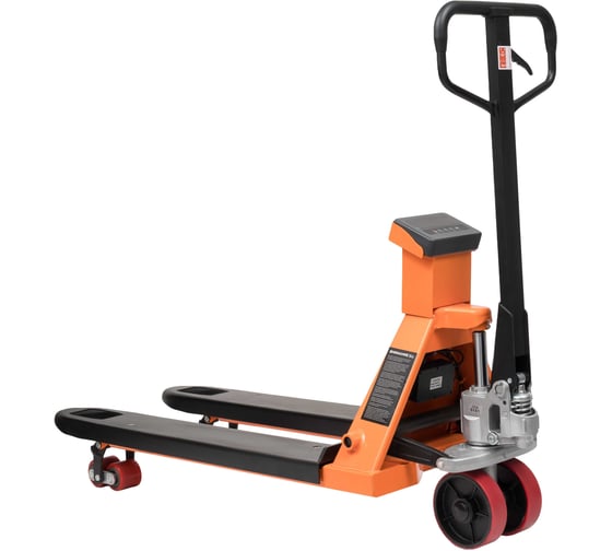 Гидравлическая тележка Gigant с весами, 2000кг, 1150x550мм, полиуретановые колеса JHPT2000-1150-W 1