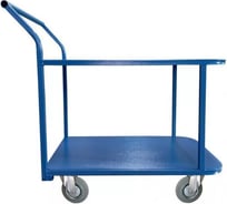 Тележка платформенная TOR ТП-2Я (600x900) 2х-ярусная (160 мм) 1048046