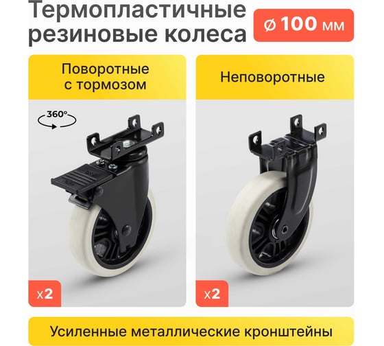 Тележка платформенная складная Стелла-техник грузоподъемность 137 кг FF-ST