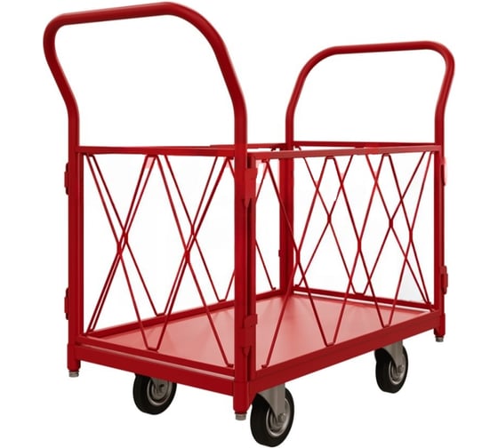 Тележка платформенная с бортами Red Tool ТБ 1 RT (500x800) колёса d 125 ТБ 1 RT 125