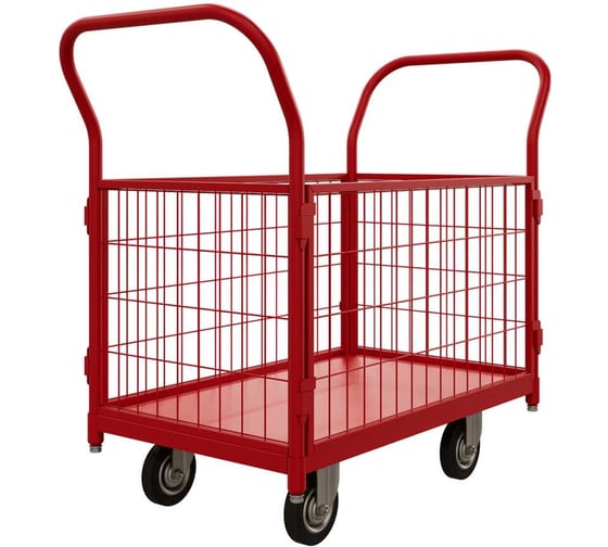 Тележка платформенная Red Tool с бортами ТС 1 RT (500x800) колёса d 125 ТС 1 RT 125 1