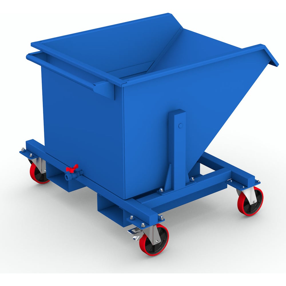 Тележка для стружки FLAMES 200 литров RAL5005 1353.00.00 - выгодная ...