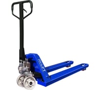 Гидравлическая тележка PROLIFT AC 25, 2500 кг, 1150х550мм, нейлон.колесо,дв.нейлон.ролик цвет синий AC 25-1150x550-N/N-B
