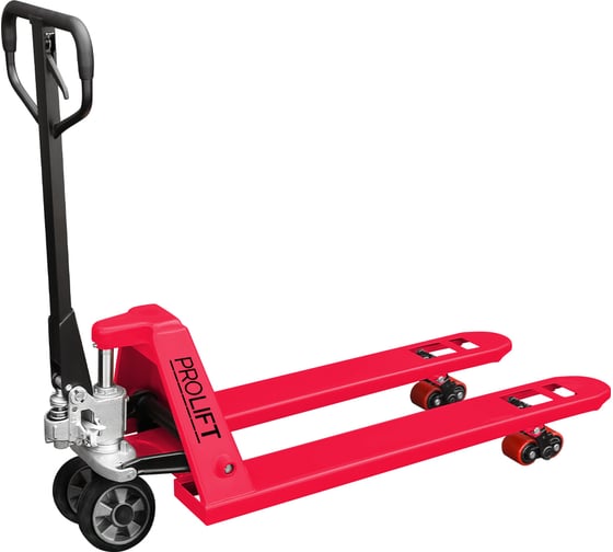Гидрав тележка PROLIFT AC 25, 2500 кг, 1150х550мм, резин.колесо,дв.пол.ролик, цвет красный AC 25-1150x550-R/P-R 1