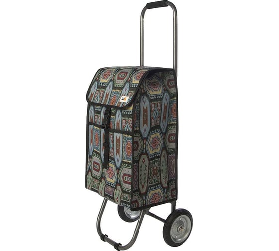 Тележка с сумкой складная Рыжий кот Орнамент 110653 1