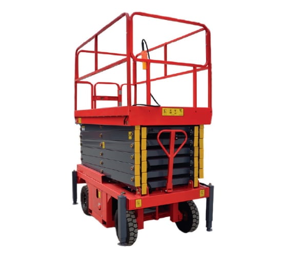 Подъемник ножничный передвижной TOR 500 кг 14/16 м SJY-0,5-14 AC 380В сетевой (G) 1049982 1