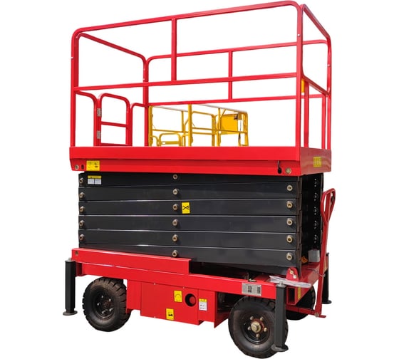 Подъемник ножничный самоходный TOR 500 кг 9/11 м SJY-0,5-9DC аккумуляторный (G) 1050450 1