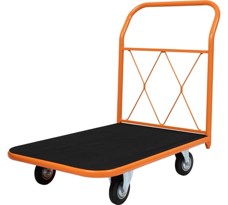 Тележка платформенная с резиновым покрытием 600х900 D125мм Gigant ТПР-001