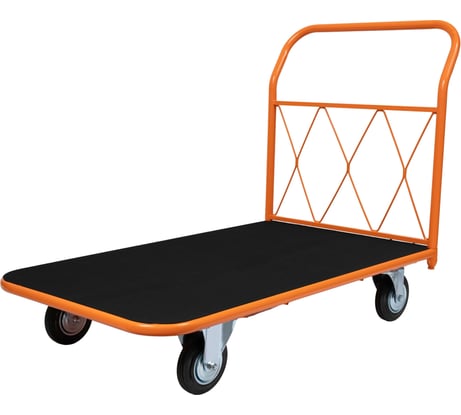 Тележка платформенная с резиновым покрытием 700х1200 D160мм Gigant ТПР-003