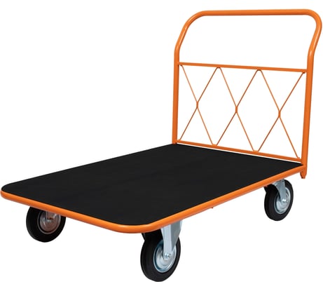Тележка платформенная с резиновым покрытием 800х1200 D200мм Gigant ТПР-004