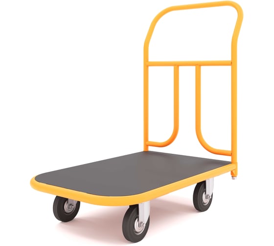 Тележка платформенная с резиновым покрытием 800х1200 D200мм Gigant ТПР-004 1