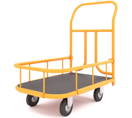 Тележка платформенная с бортиком 600x900 D125мм Gigant ТПБ-002 1