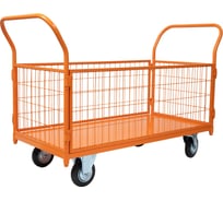 Тележка платформенная с сетчатыми бортами 600х1200 Gigant ТПС-004