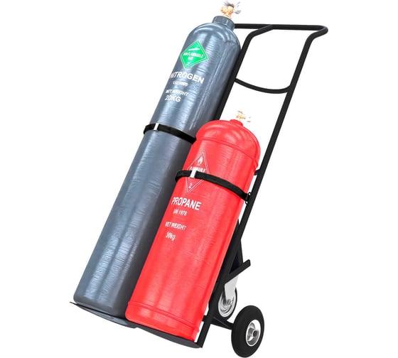 Тележка для 2-х баллонов с пневматическими колёсами 250мм Gigant ТГБ-004 1