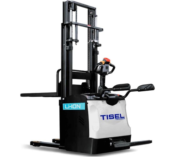 Штабелер самоходный TISELTECHNICS ES120 LI-ION FTX500 EPS PL SBC Triplex FFL 5000,capacity 2000kg,mast 5000mm,1150x570mm,Foldable platform+safety arms, 24V/205Ah lithium battery & charger 24V/100A НФ-00004388 1