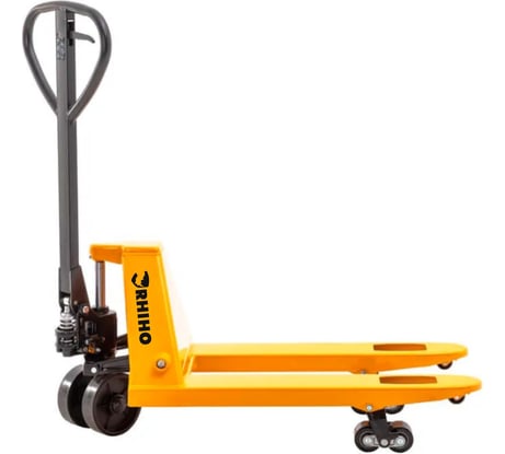 Гидравлическая тележка RHIHO Plus с короткими вилами и полиуретановыми колесами 80SPDP