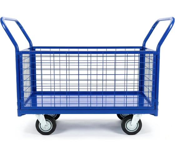 Тележка платформенная Sebmet с сетчатыми бортами 600x1200 мм D160 TD078400004 1