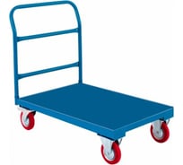 Платформенная тележка с ручкой МосТележка стальной лист 420x620 ТПРС-6242