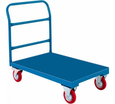 Платформенная тележка с ручкой МосТележка стальной лист, 820x1220 ТПРС-12282