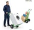 Тележка грузовая г/п 150кг пневматические колеса D 262мм, EURO-LIFT 00-00007543 7