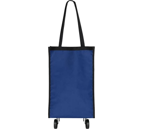 Хозяйственная сумка на колесах складная 50x32x15см 24л, до 15кг Оксфорд 600D синяя , ЛЮБАША 701402
