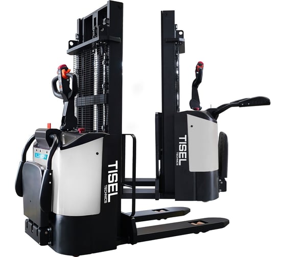 Штабелер самоходный TISELTECHNICS TISEL ES15N DX360 Duplex ,1500kg-3600mm-1150x570mm, литий ионная АКБ B24V/60Ah, CH 24V/25A Ext; платформа оператора НФ-00005918
