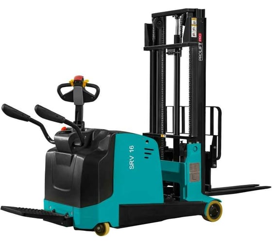 Самоходный штабелер с противовесом PROLIFT PRO грузоподъемность 1600 кг, высота подъёма 5000 мм SRV 1650