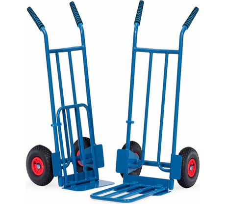 Двухколесная ручная тележка с откидной платформой МосТележка 650x1250 ТДОП3-2