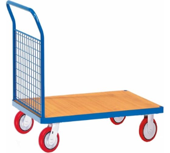 Платформенная тележка с 1-ой сетчатой ручкой МосТележка 720x1020 ТПС1-10272 1