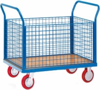 Платформенная тележка с 4-мя сетчатыми бортами МосТележка 820x1220 ТПС4-12282