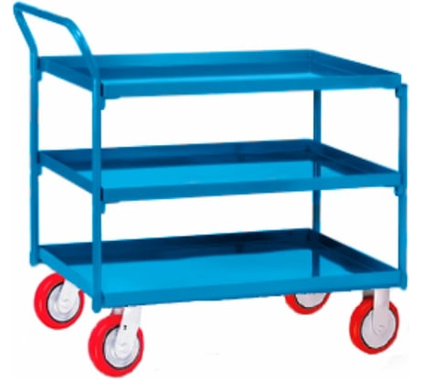 Цельнометаллическая 3-х ярусная тележка МосТележка 720x1020 мм ТЯМ3-10272