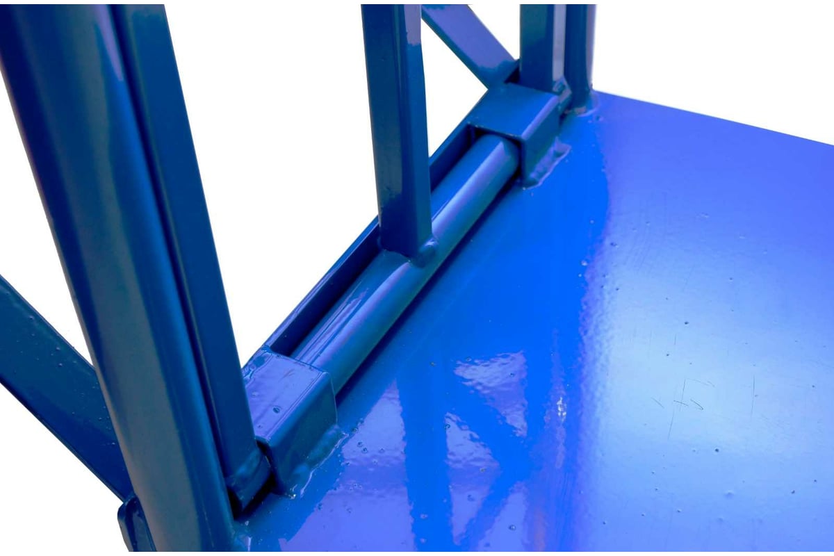 Двухколесная ручная тележка Промышленник с откидной полкой и пневмо ...