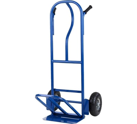 Двухколесная ручная тележка Промышленник с откидной полкой и пневмо колесами D-250 мм Д-250 ПП